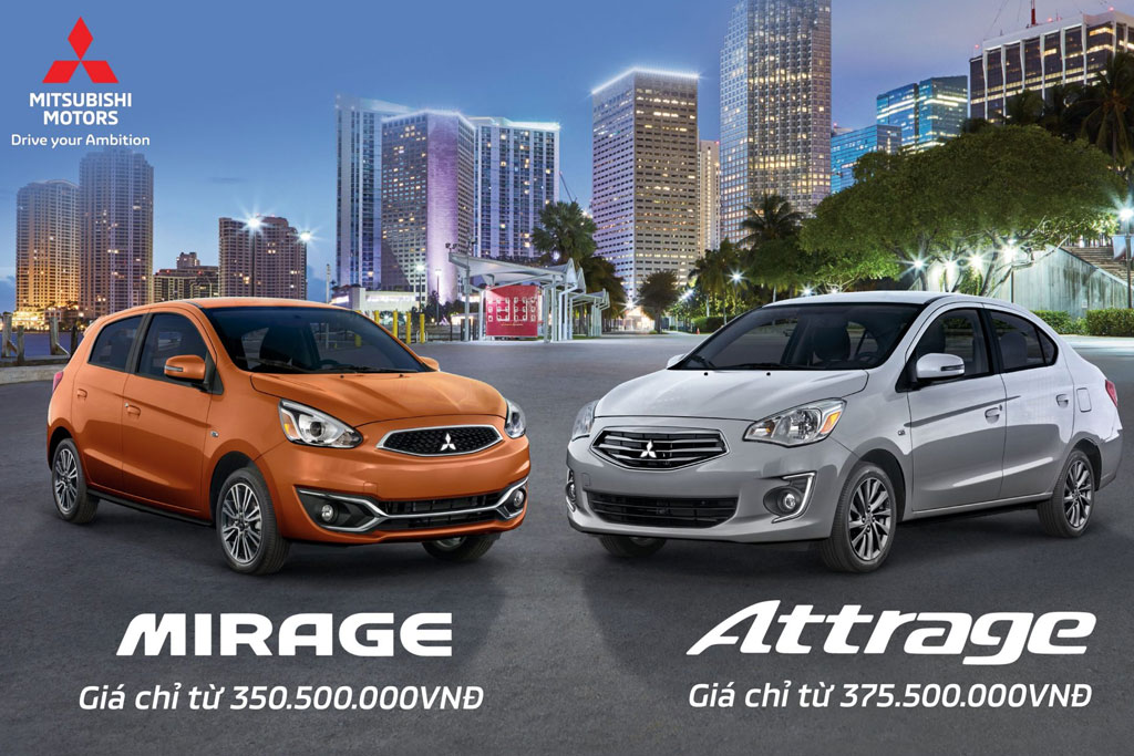 Giá mới hấp dẫn cho Attrage và Mirage trong tháng 10/2018