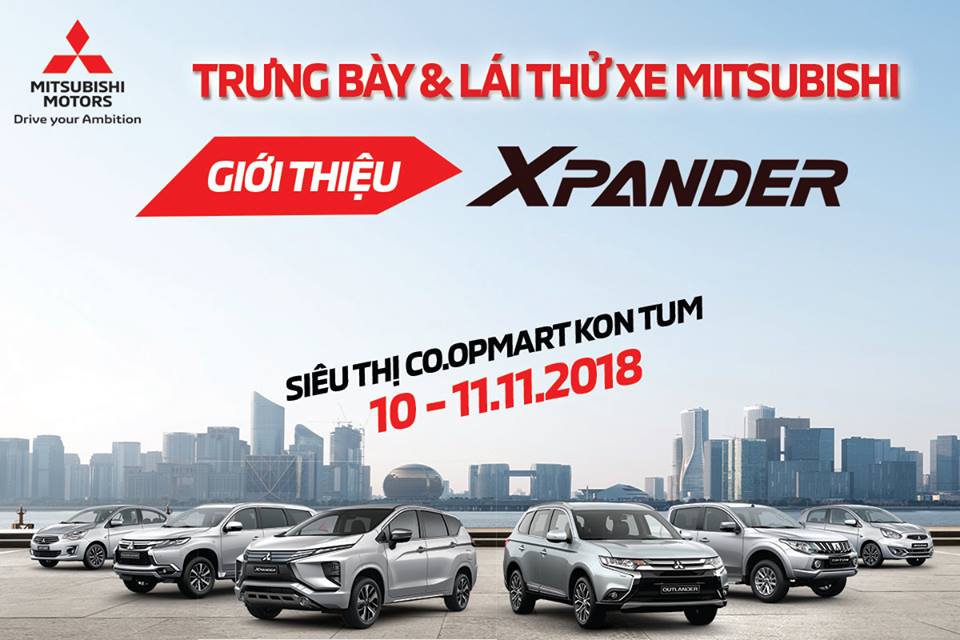 Chương trình lái thử các dòng xe MITSUBISHI tại TP.Kon Tum